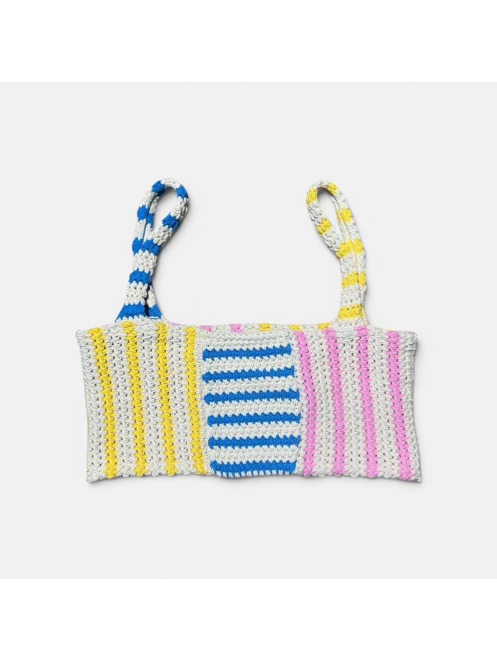 Zara Crochet Colorful Crop Top